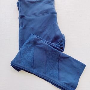 Lorna Jane Navy Blue Active Leggings Size S  ECU